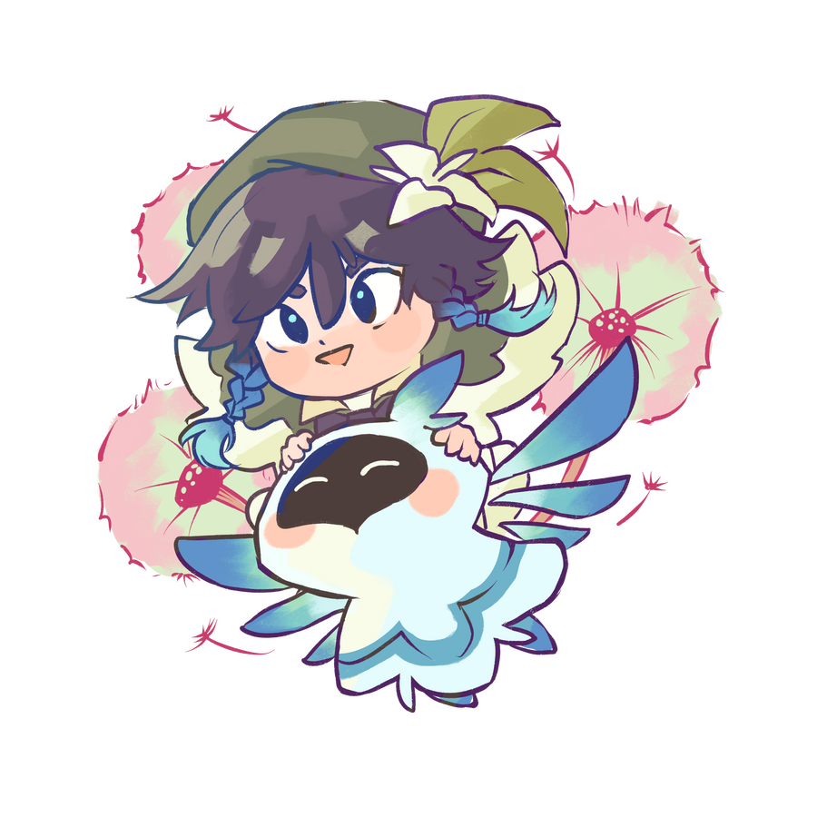 Dandelion Bard Sprite (Venti, Genshin Impact)